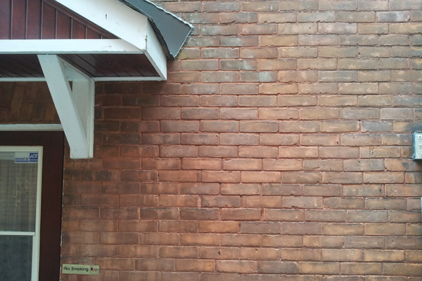 Mortar match repointing water damage